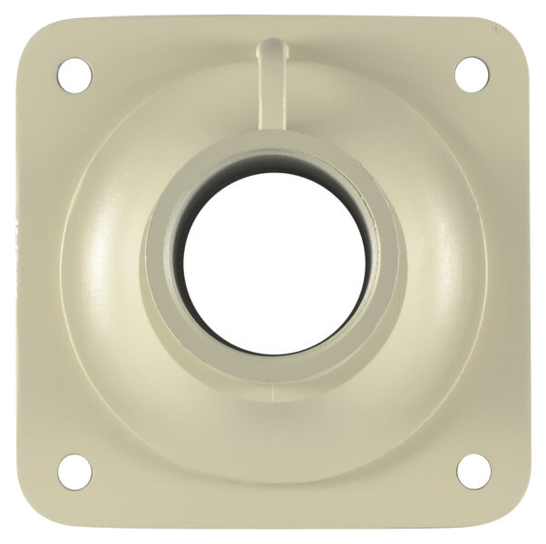 Base metalica de techo para camara PTZ modelo LS-2016BC, color beige.