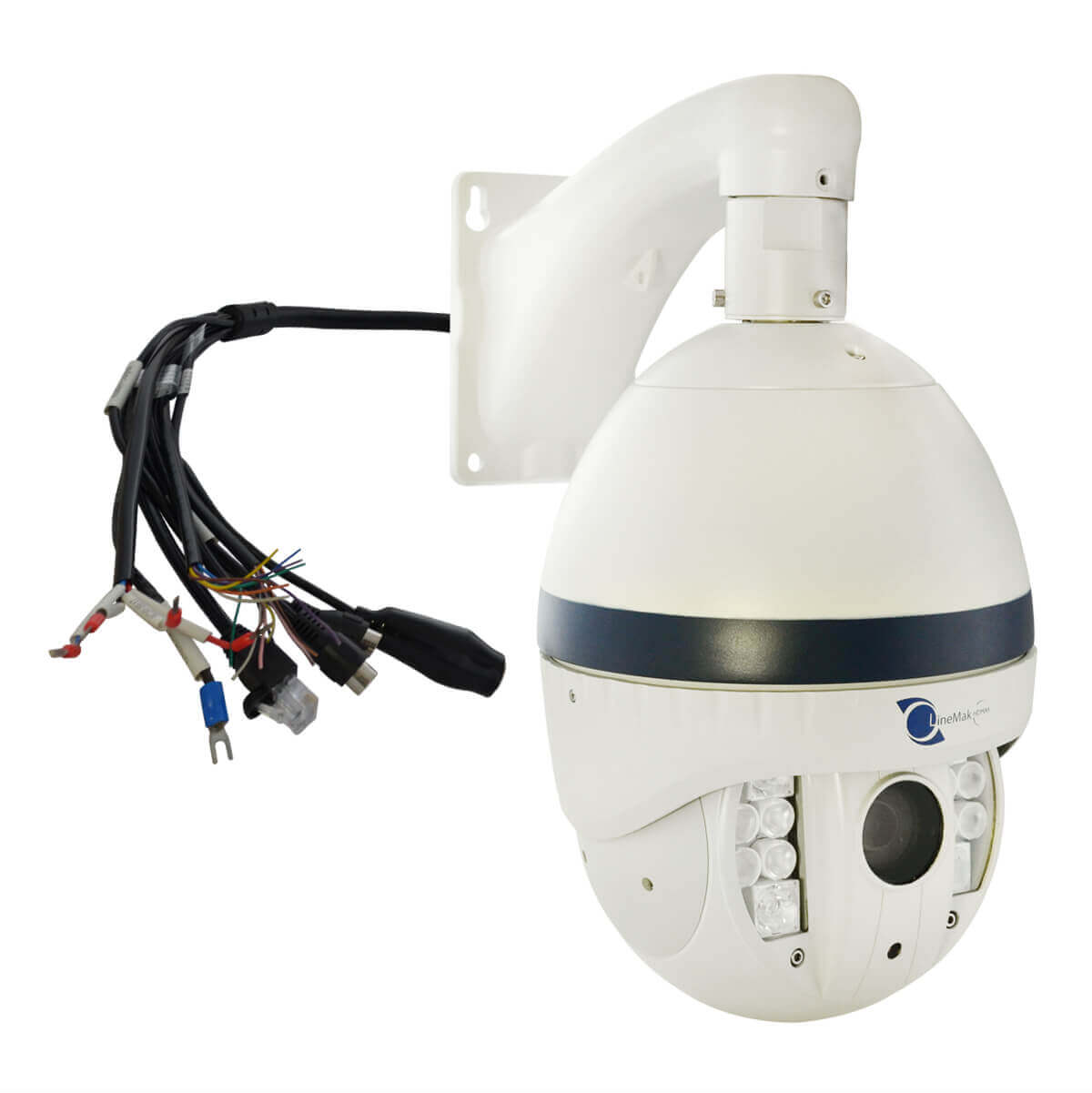 Camara tipo domo PTZ IP, Sensor Sony CCD, 2Mp, 12 LEDs, 100m IR, PoE