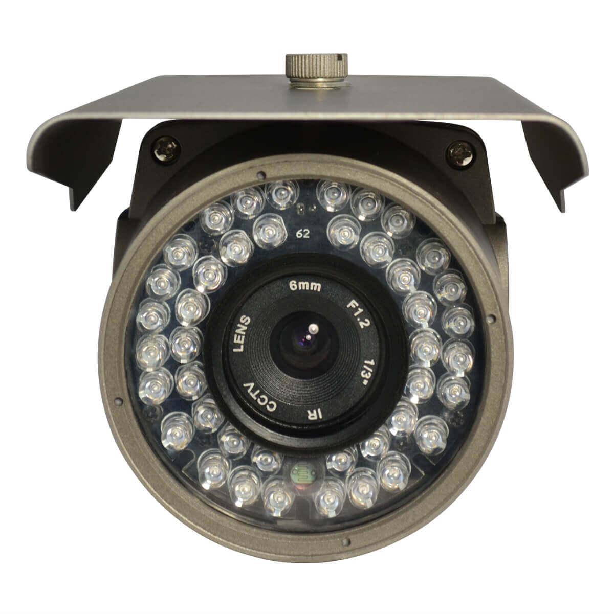 Camara tipo bazuca, 1/3 CCD SONY 700 TVL, lente 6mm, Menu OSD, 42 LEDs.