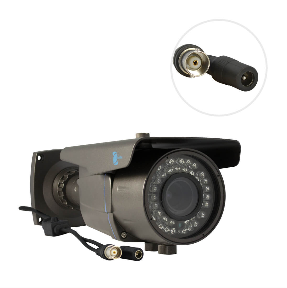 Camara tipo bazuca, Sensor CCD Panasonic 1/3, 800TVL, 42 LED, 40m IR