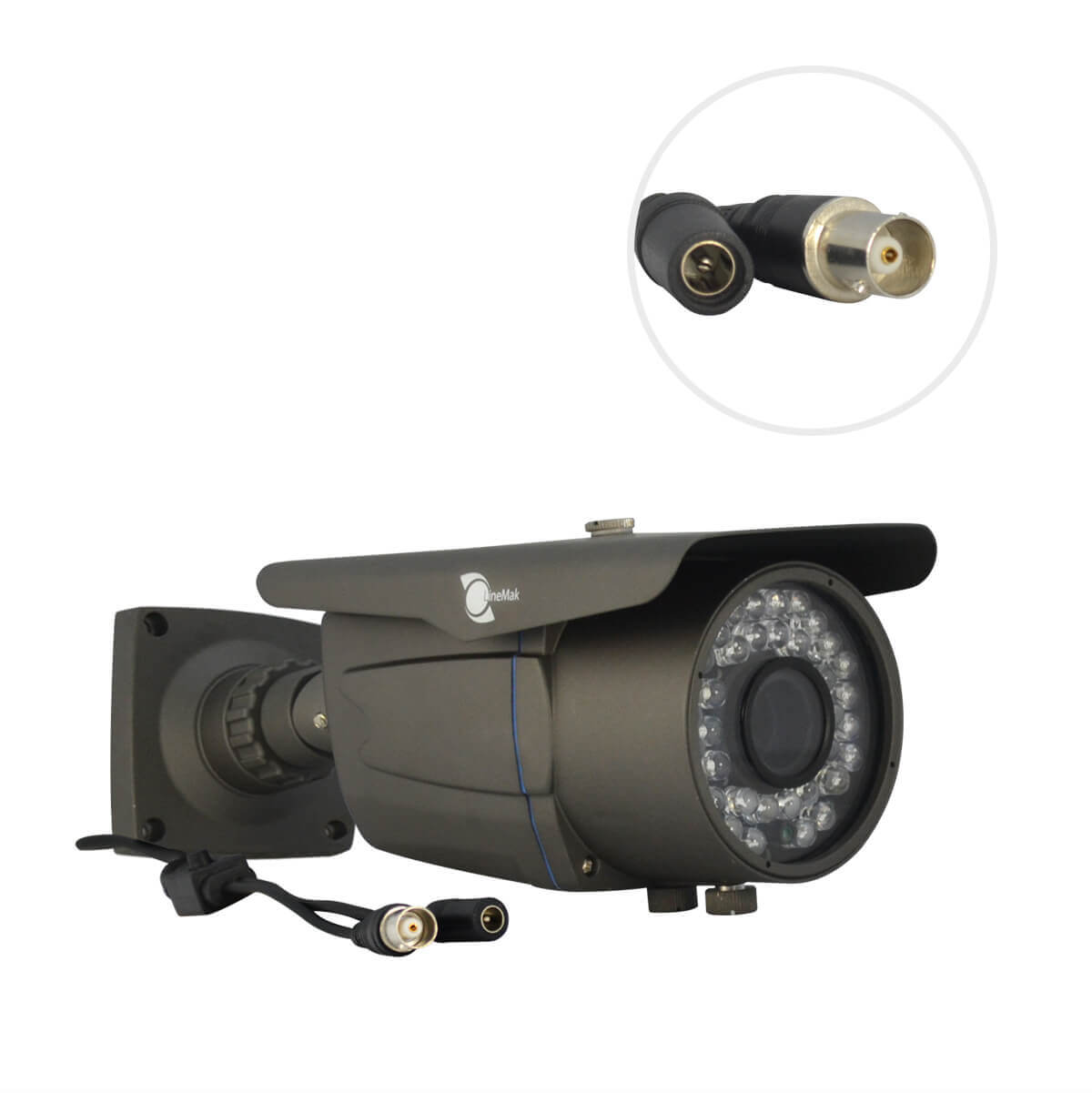 Camara bazuca, Sensor CCD Sony 1/3, 700TVL, 36 LEDs, 40m IR, IP66, OSD