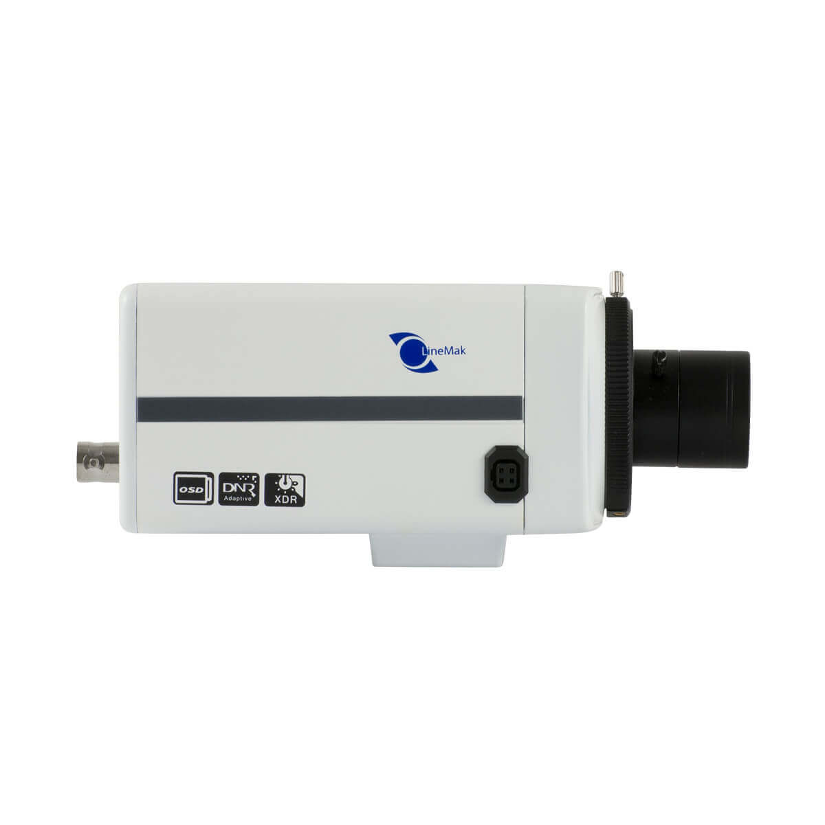 Camara IP tipo box, 1/3 CMOS con sensor dual-core 32bit DSP(TI Davinci DM365), 1.3MP, PoE, Lente 12mm