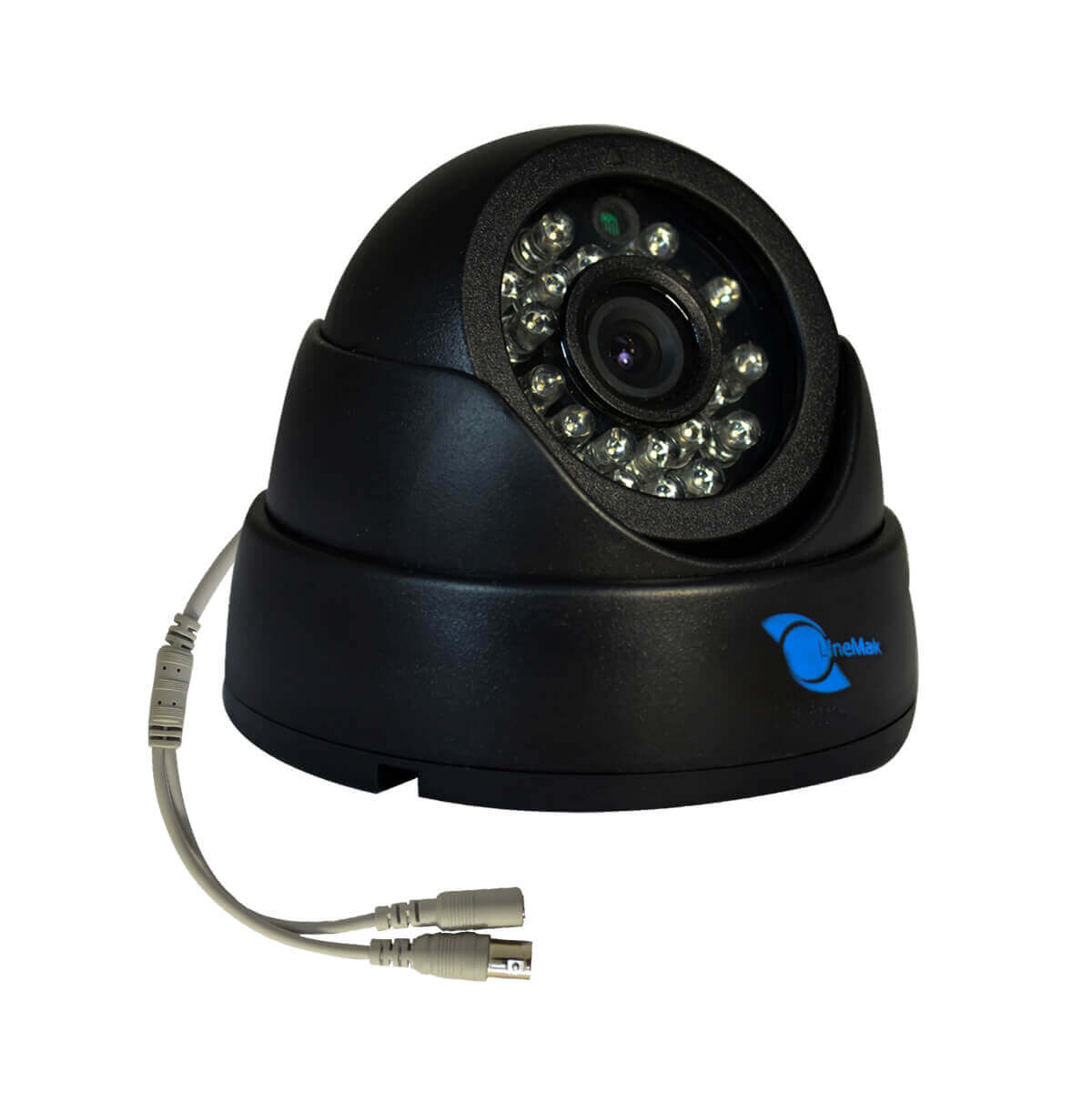 Camara tipo domo, CMOS 1/4, resolucion 700TVL, 24pzs LED, 20m IR