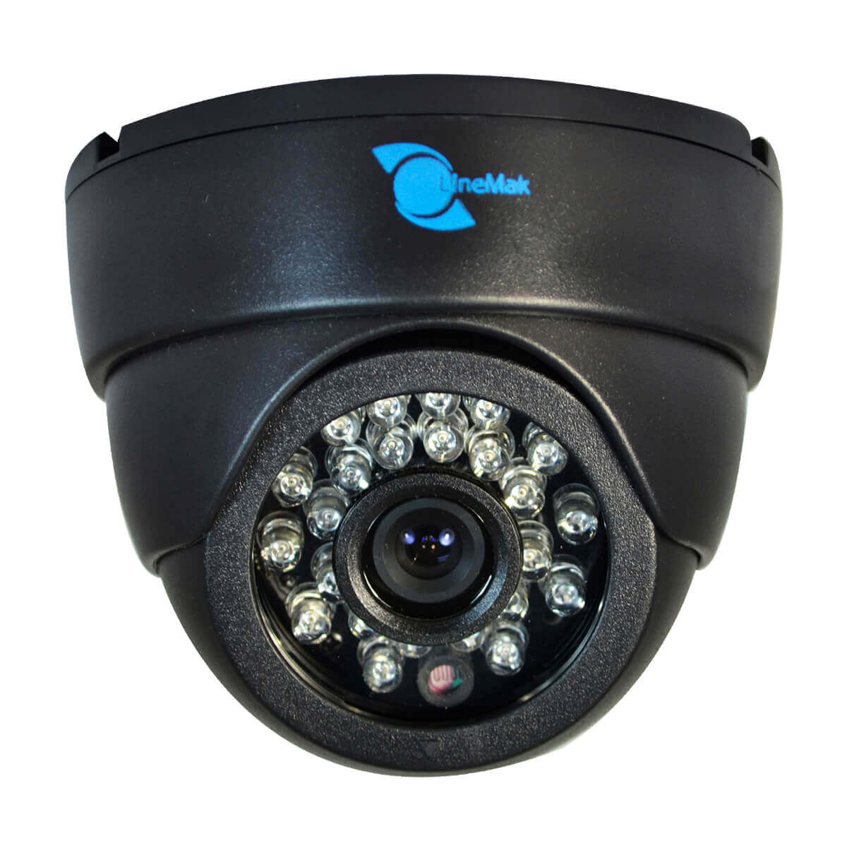 Camara tipo domo, CMOS 1/4, resolucion 700TVL, 24pzs LED, 20m IR