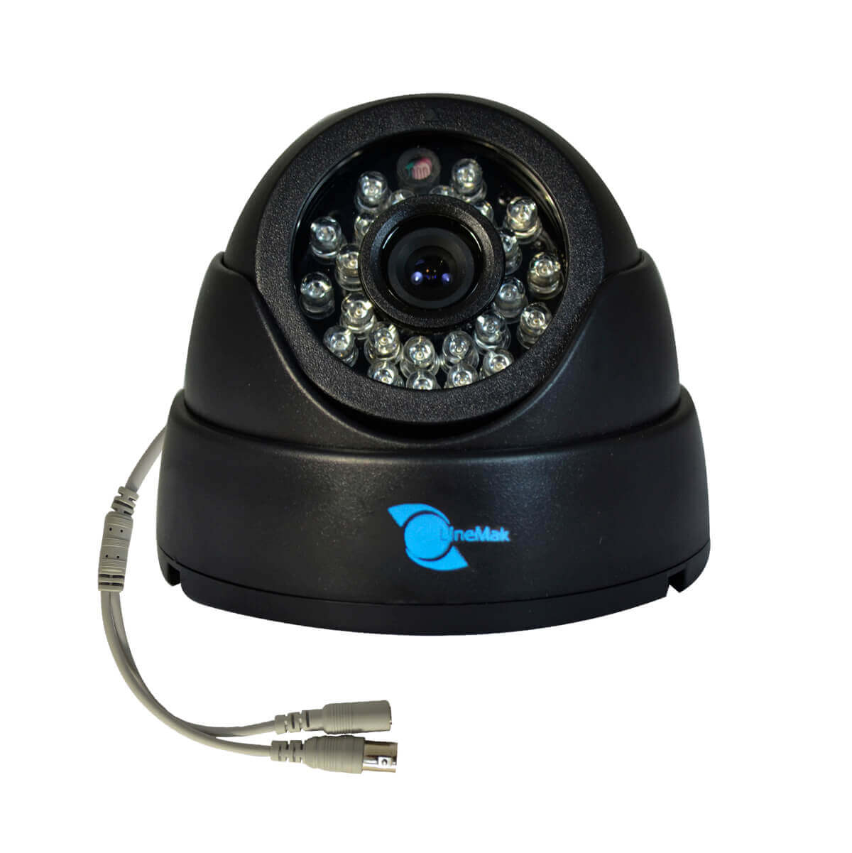 Camara tipo domo, CMOS 1/4, resolucion 700TVL, 24pzs LED, 20m IR