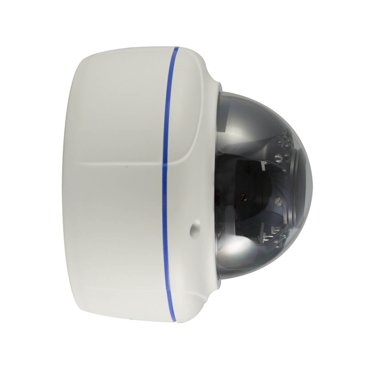 Camara tipo domo, Sensor CMOS HDIS 1/2.8, 1200TVL, 30 LEDs, 30m IR