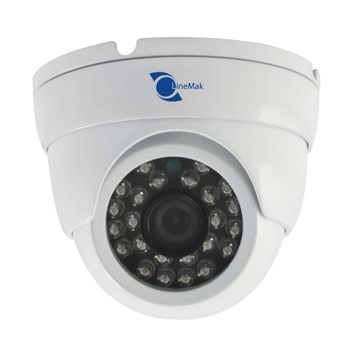 Camara domo IP, Sensor CMOS 1/3, 1Mp, 30 LEDs, 10m~15m IR, IR-CUT, PoE