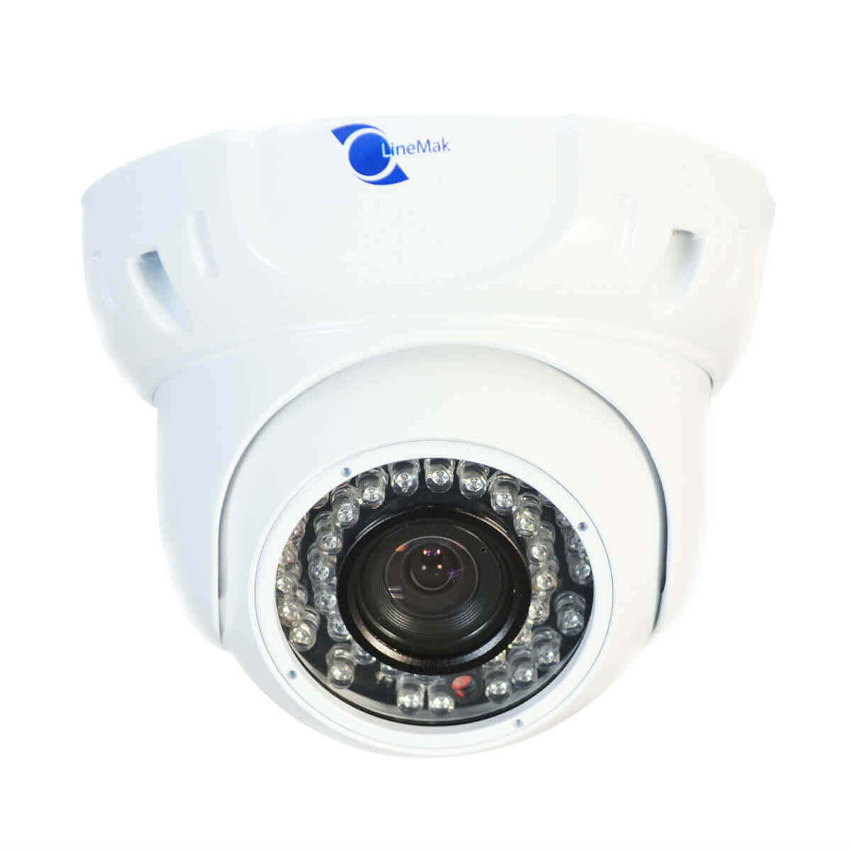 Camara IP tipo domo, 1/4 CMOS con sensor dual-core 32bit DSP(TI Davinci DM365), lente 4mm