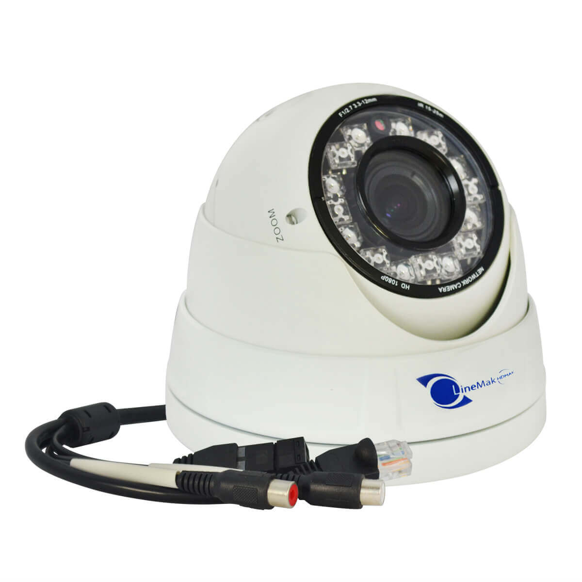 Camara domo IP, Sensor Sony CCD 1/2.8, 2Mp, 15 LEDs, 15m~25m IR, PoE