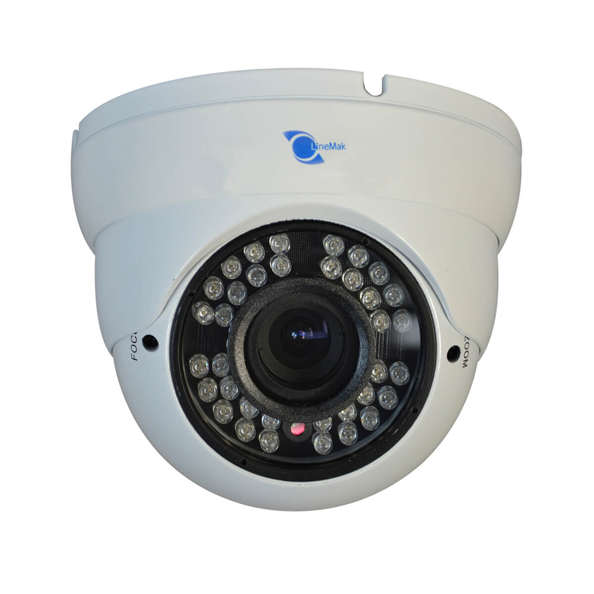 Camara tipo domo, Sensor CMOS 1/3, resolucion 600TVL, 24 LEDs, 30m IR