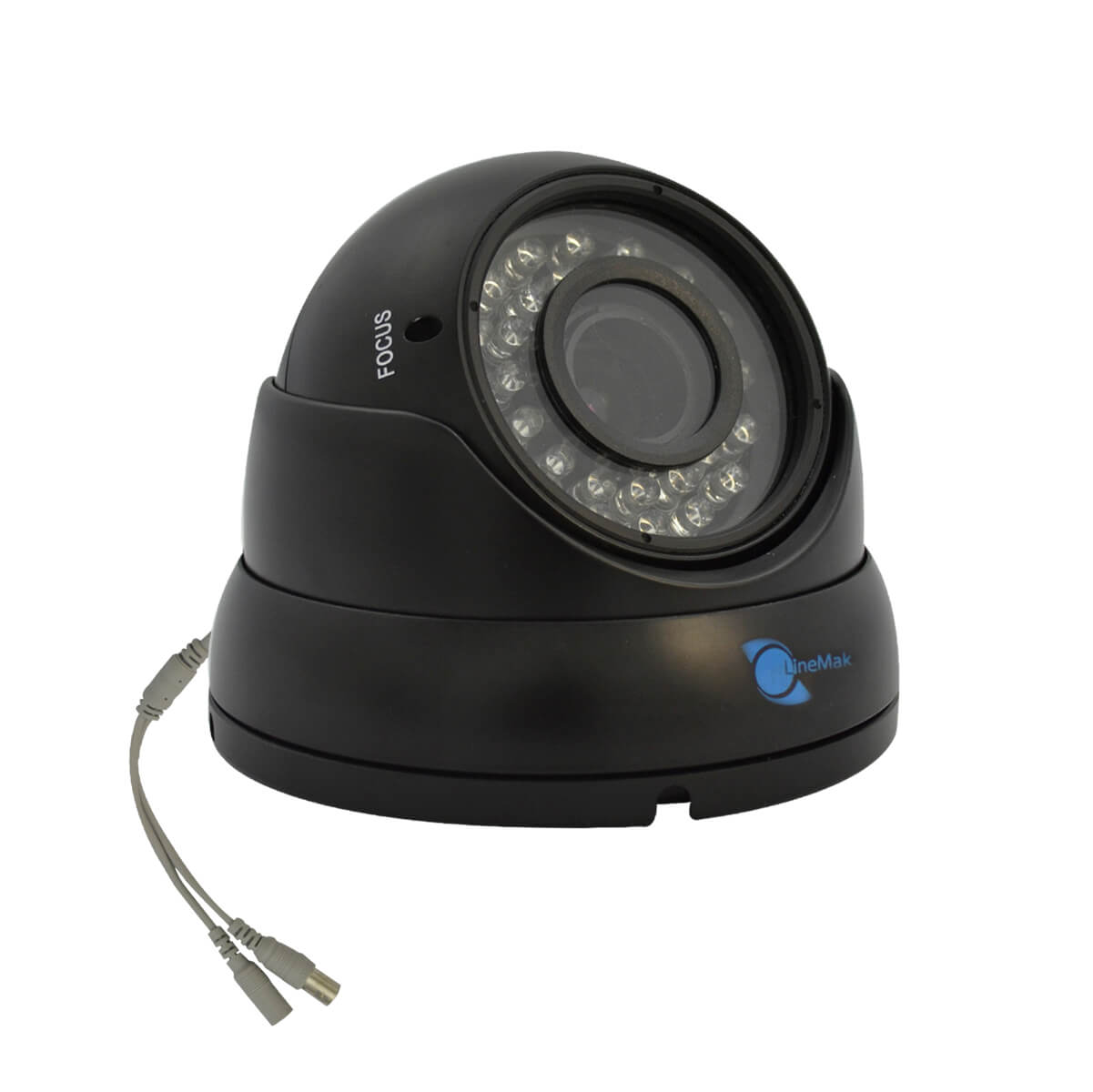 Camara tipo domo, Sensor CMOS 1/3, resolucion 600TVL, 24 LEDs, 30m IR