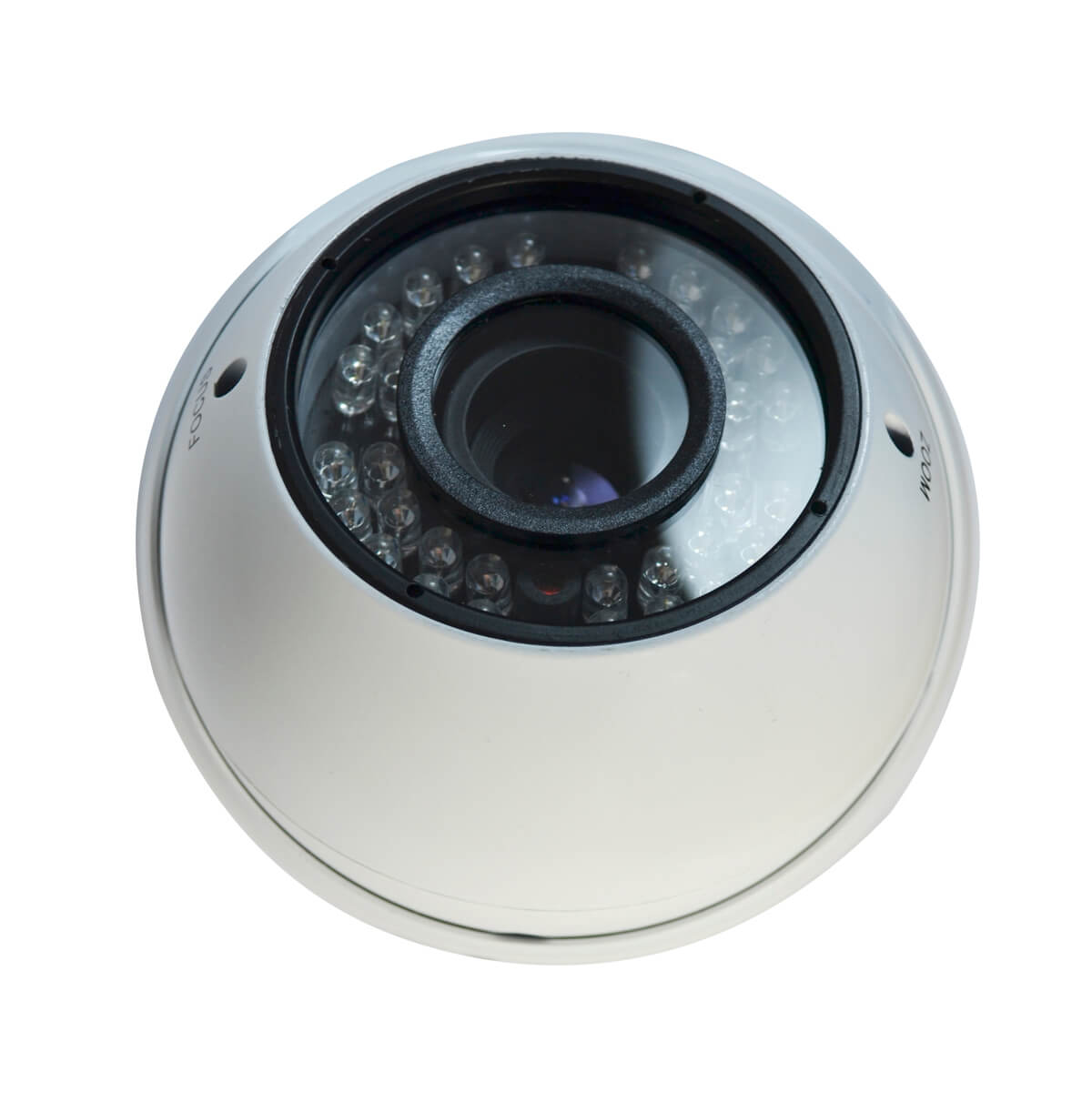 Camara tipo domo, Sensor CMOS 1/3, resolucion 600TVL, 24 LEDs, 30m IR