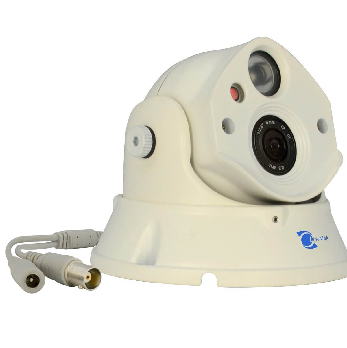 Camara tipo domo, Sensor CMOS HDIS 1/2.5, 1200TVL, 1 LED Array, 30m IR