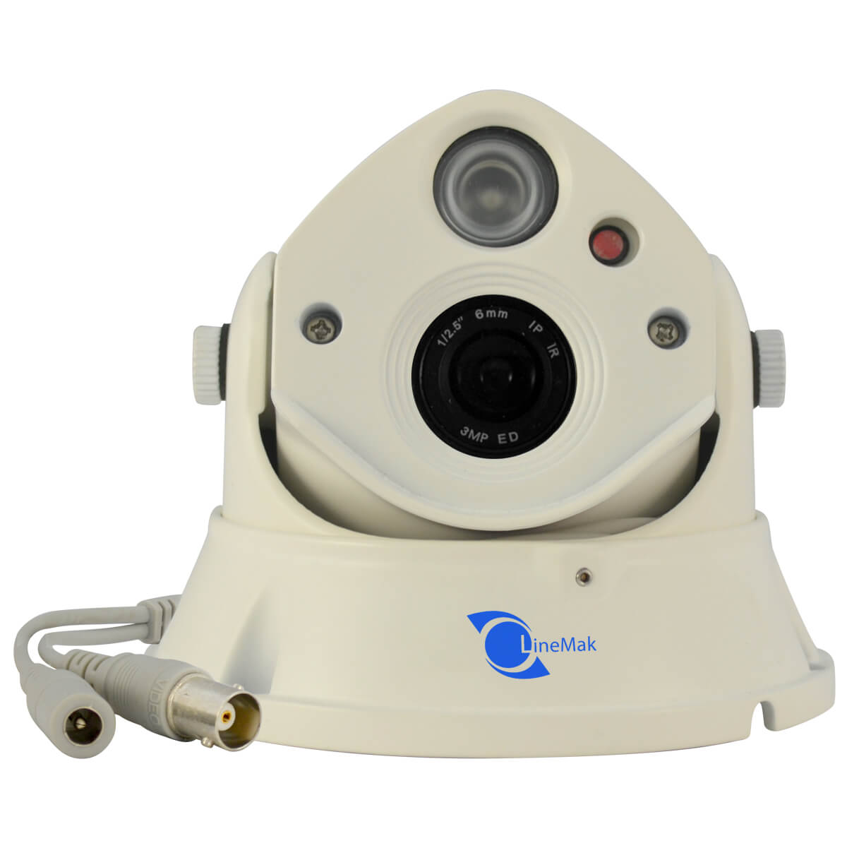 Camara tipo domo, Sensor CMOS HDIS 1/2.5, 1200TVL, 1 LED Array, 30m IR