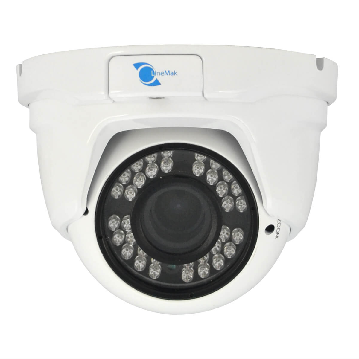 Camara tipo domo, Sensor CMOS HDIS 1/2.8, 1200TVL, 24 LEDs, 20m IR