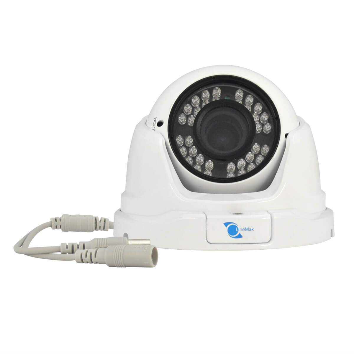 Camara tipo domo, Sensor CMOS HDIS 1/2.8, 1200TVL, 24 LEDs, 20m IR