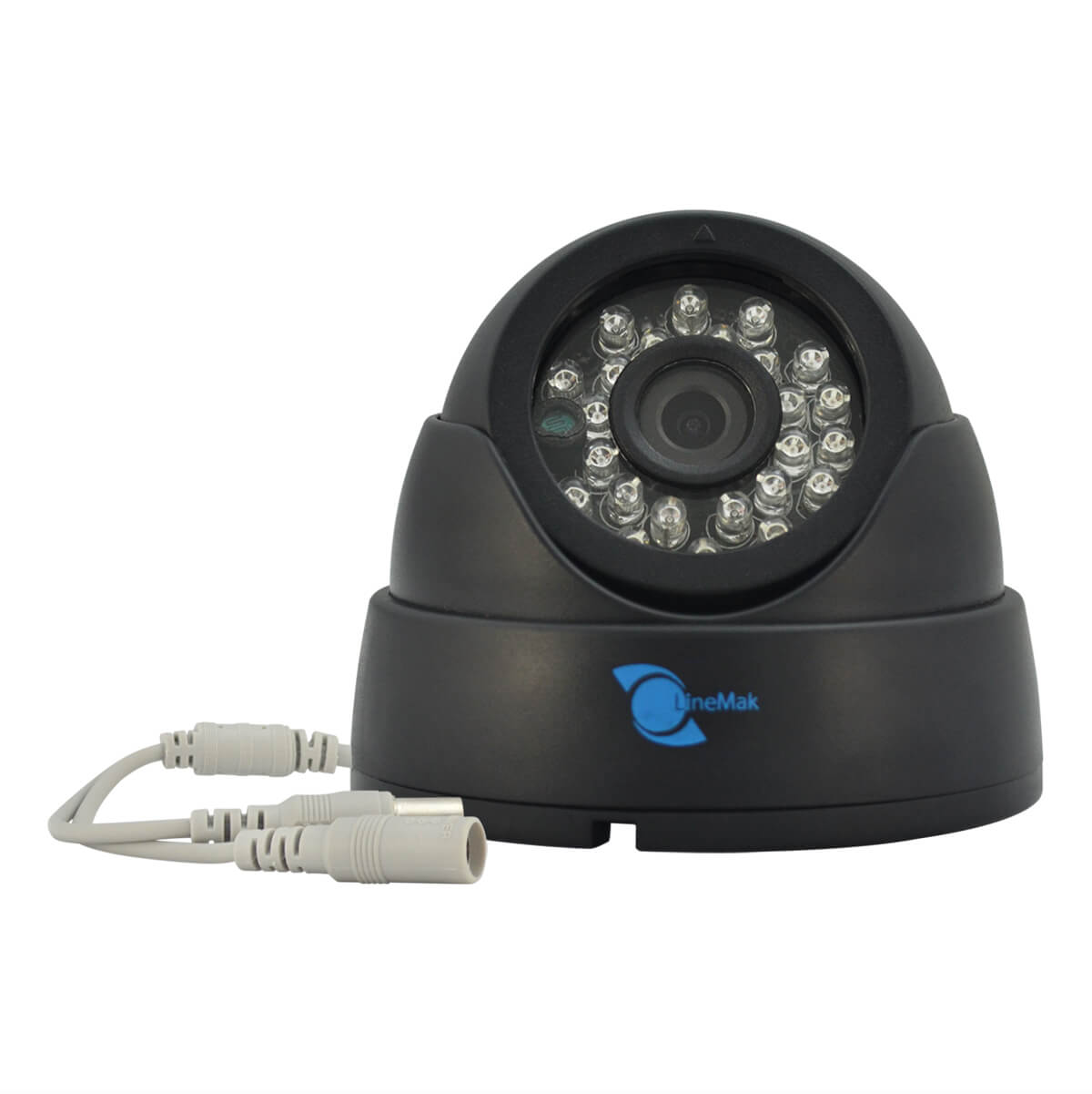 Camara tipo domo, Sensor CMOS HDIS 1/3, 700TVL, 24pzs LEDs, 20m IR