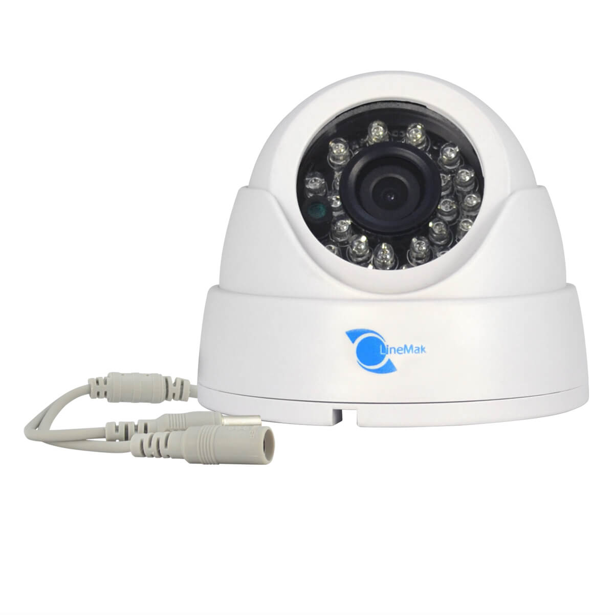 Camara tipo domo, Sensor CMOS HDIS 1/3, 700TVL, 24pzs LEDs, 20m IR