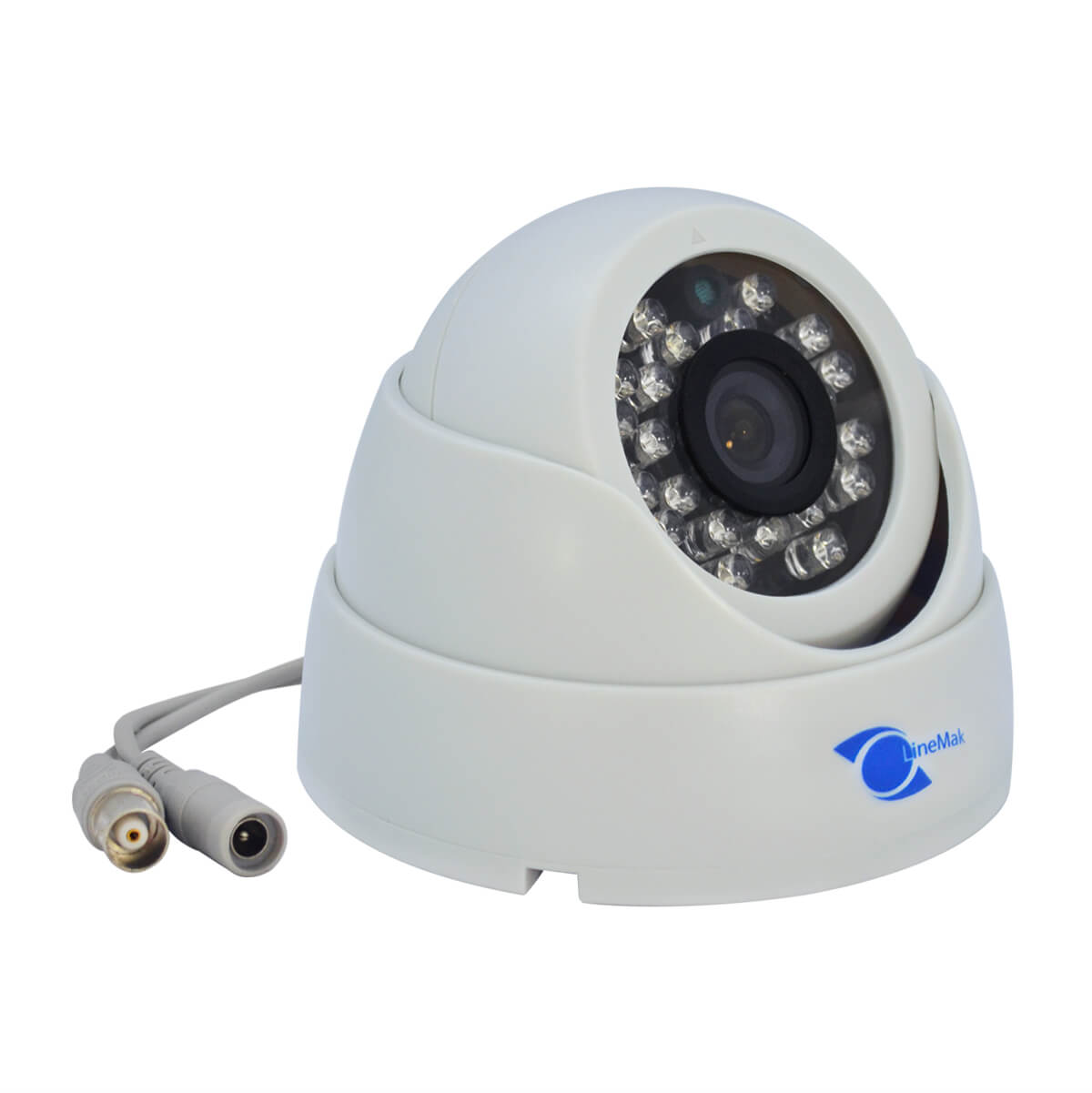 Camara tipo domo, Sensor CMOS 1/3, resolucion 800TVL, 23 LEDs, 20m IR