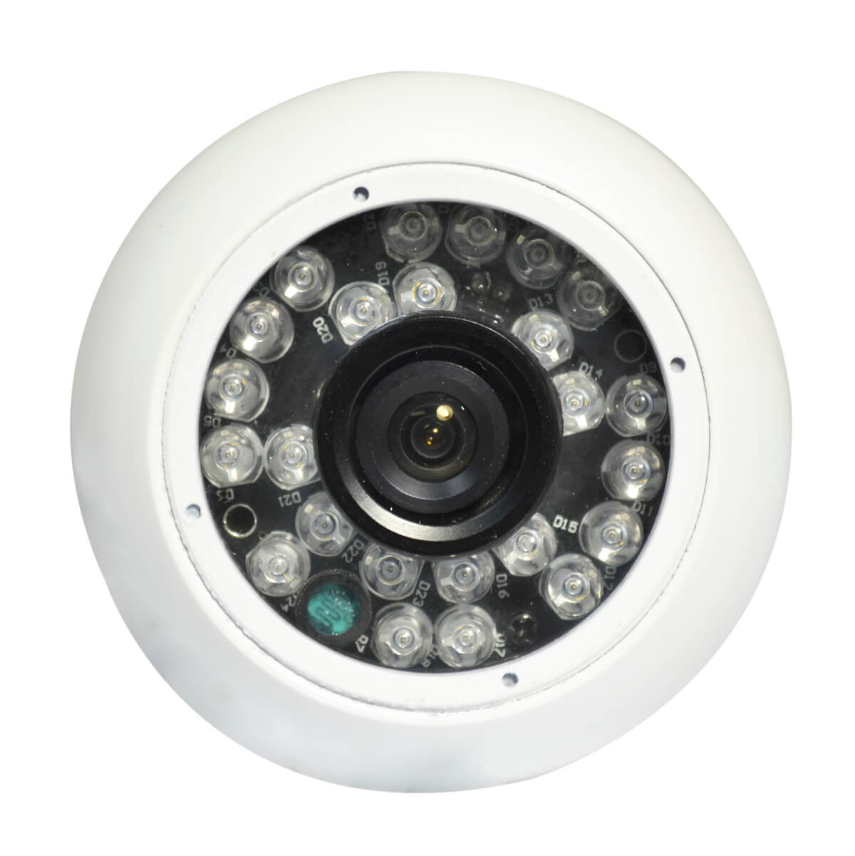 Camara tipo domo, Sensor HD CCD 1/4, resolucion 700TVL, 24 LED, 20m IR