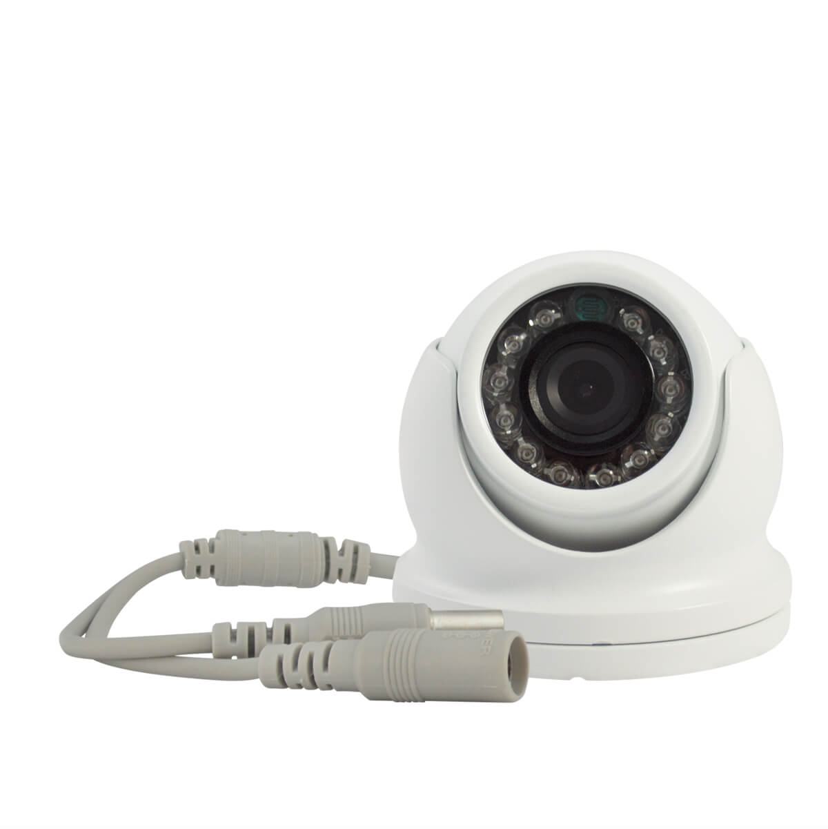 Camara tipo domo, Sensor HD digital 1/3, 800TVL, 12 LEDs, 10m IR