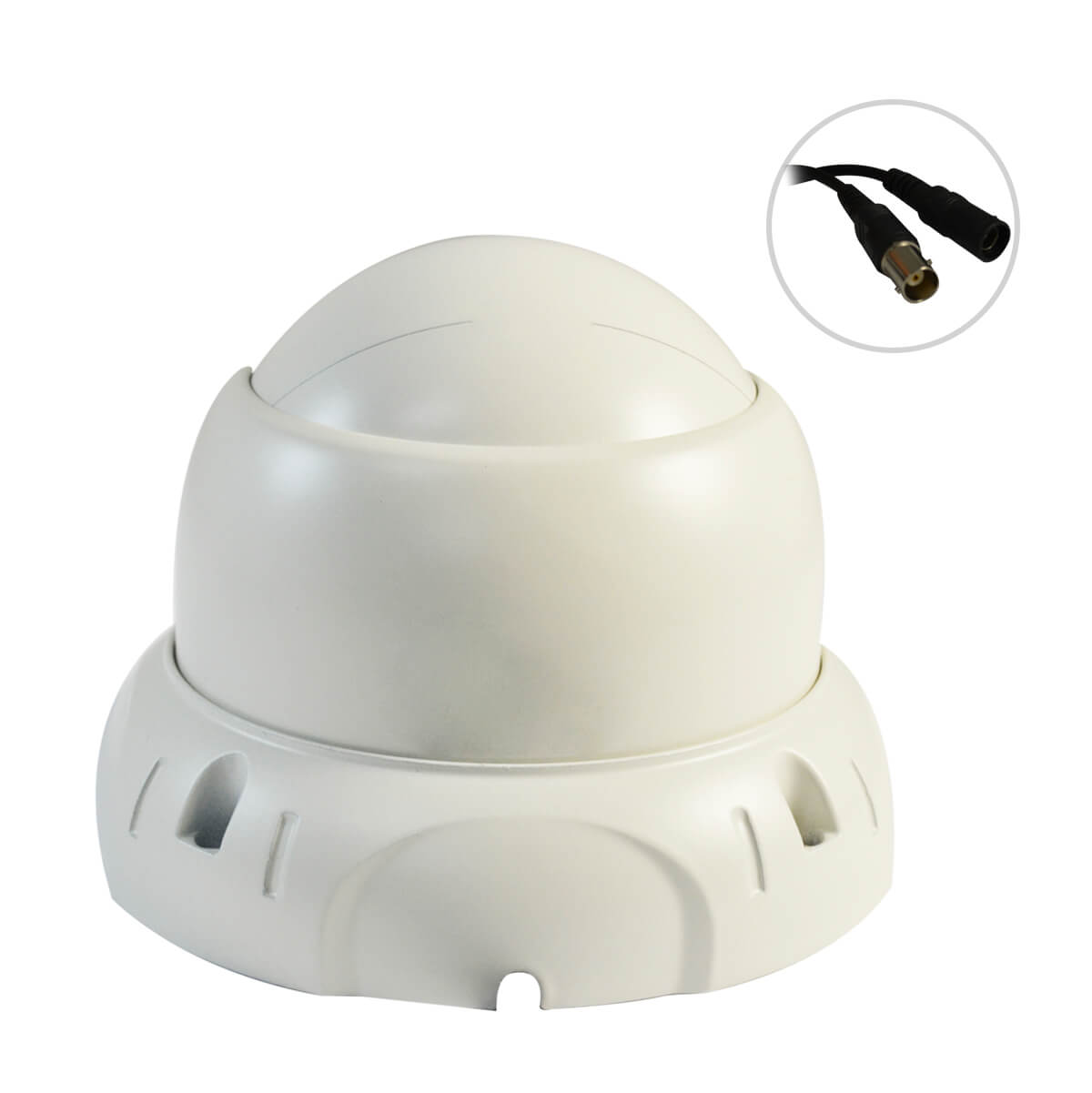 Camara tipo domo, Sensor Sharp CCD 1/3, 600TVL, 36 LED, 30m IR, IR-CUT