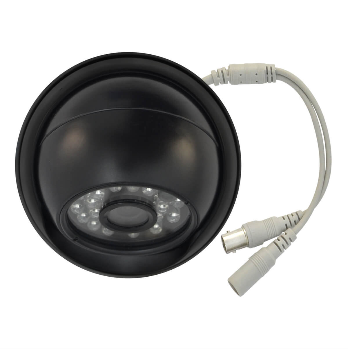 Camara tipo domo, Sensor Sony CCD 1/3, 700TVL, 24 LEDs, 20m IR, UTC