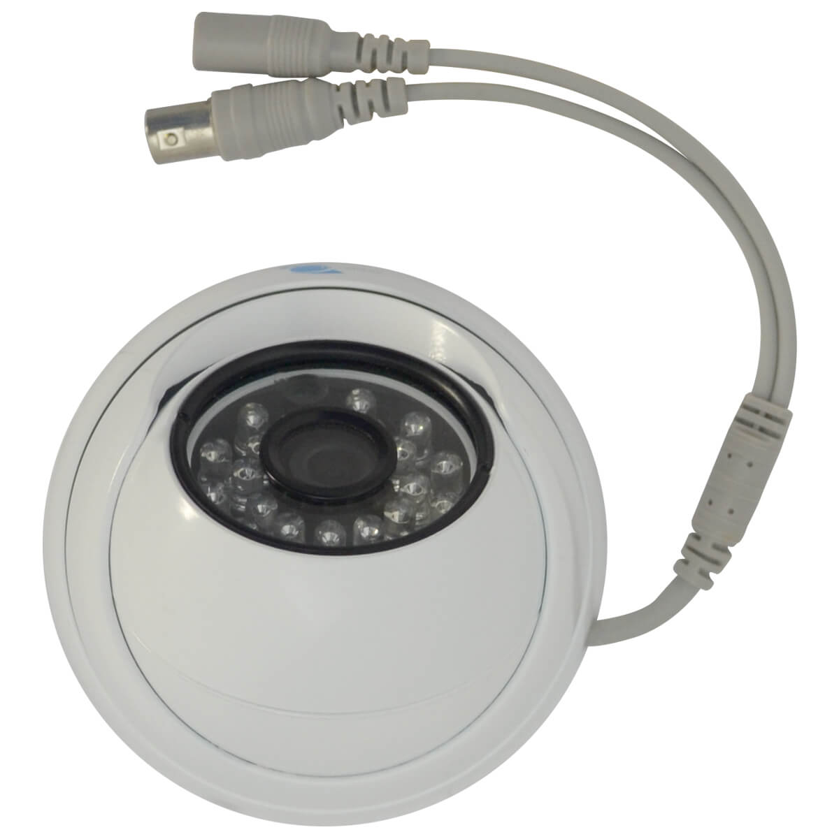 Camara tipo domo, Sensor Sony CCD 1/3, 700TVL, 24 LEDs, 20m IR, UTC