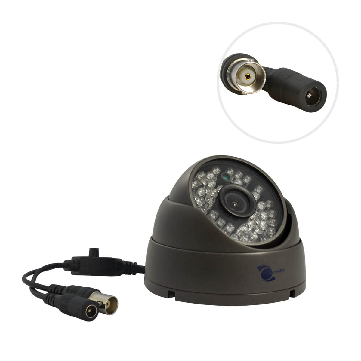 Camara tipo domo, Sony CCD 1/3, 700TVL, 48 LEDs, 40m IR, IP66, OSD