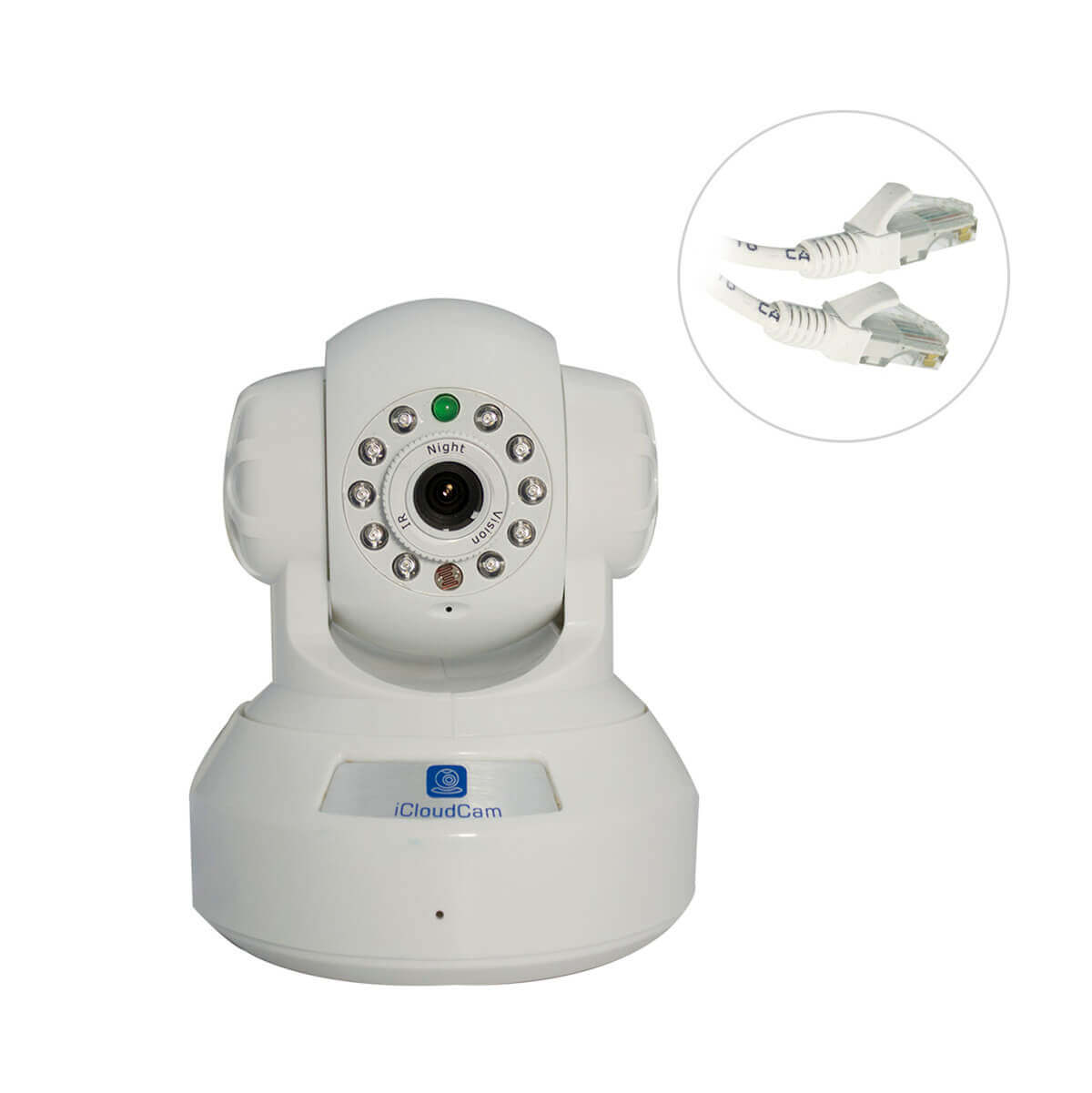 Camara tipo domo IP, Sensor CMOS 1/3, resolucion 1.3Mp, 8 LEDs, Wi-Fi