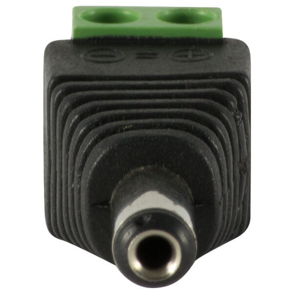 Conector Plug de alimentacion de 2.1mm, macho para 12V DC - Linemak