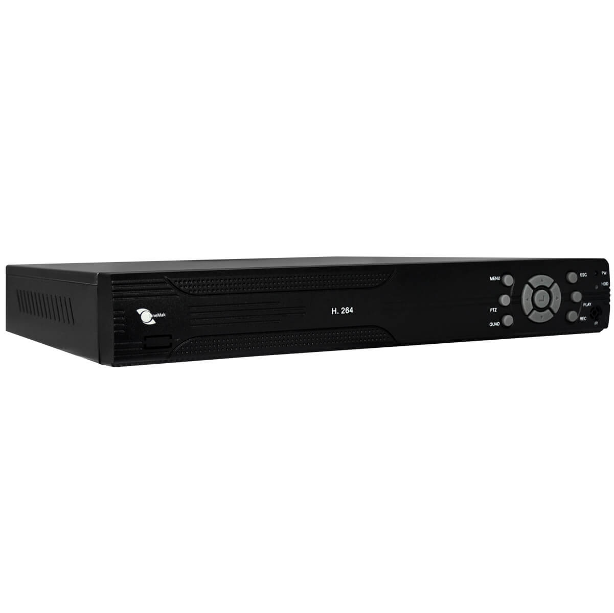 DVR 16-Ch, H264, Salidas  VGA/BNC/HDMI, Audio 1-in/1out, D1