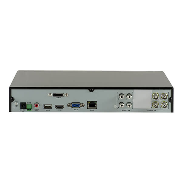 DVR de 4-Ch, Compresion H.264, Salidas VGA/HDMI, Audio 4-Ch/1-Ch, D1