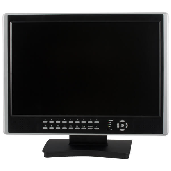 Video grabador digital DVR con pantalla de 19 LCD,  8 canales de video/Audio, NTSC 240 FPS.