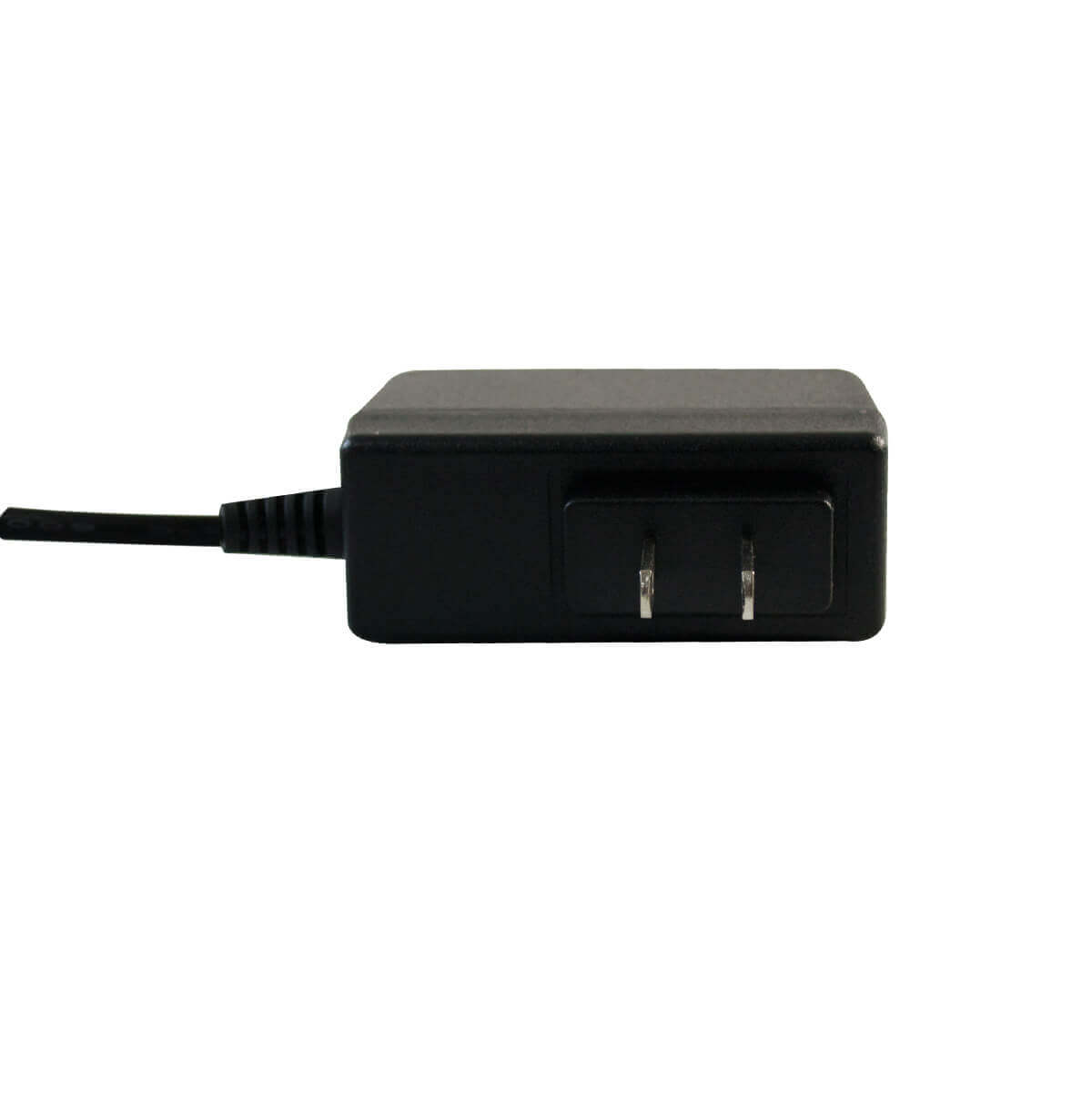 Fuente de poder DC12V 500mA con conector plug de 2.1mm, ideal para camaras de seguridad.