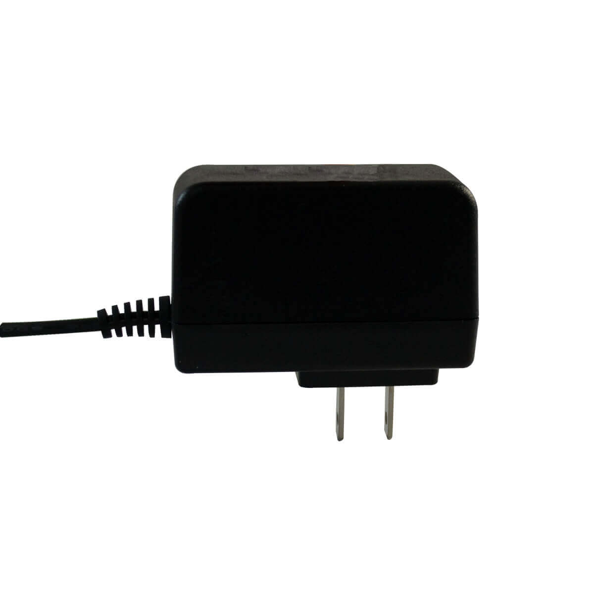 Fuente de poder DC12V 500mA con conector plug de 2.1mm, ideal para camaras de seguridad.