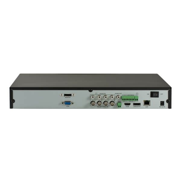 Video grabador digital HD-SDI 4 canales de video, Salida BNC, VGA, HDMI, Resolucuion D1, 720p, 1080p, Formato Grabacion H.264. Incluye mouse y control remoto