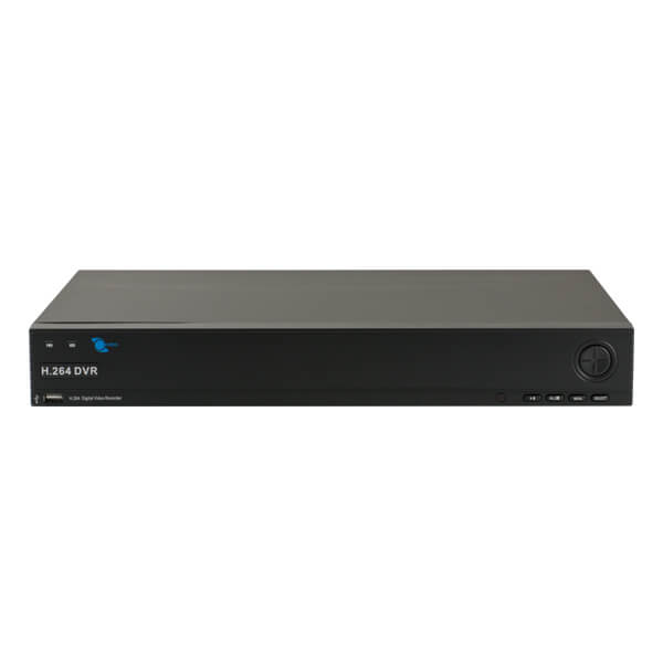 Video grabador digital HD-SDI 4 canales de video, Salida BNC, VGA, HDMI, Resolucuion D1, 720p, 1080p, Formato Grabacion H.264. Incluye mouse y control remoto