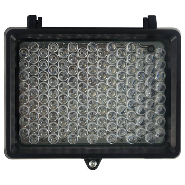 Lampara infrarroja de 126 LEDs, 150 metros de distancia IR, color negro