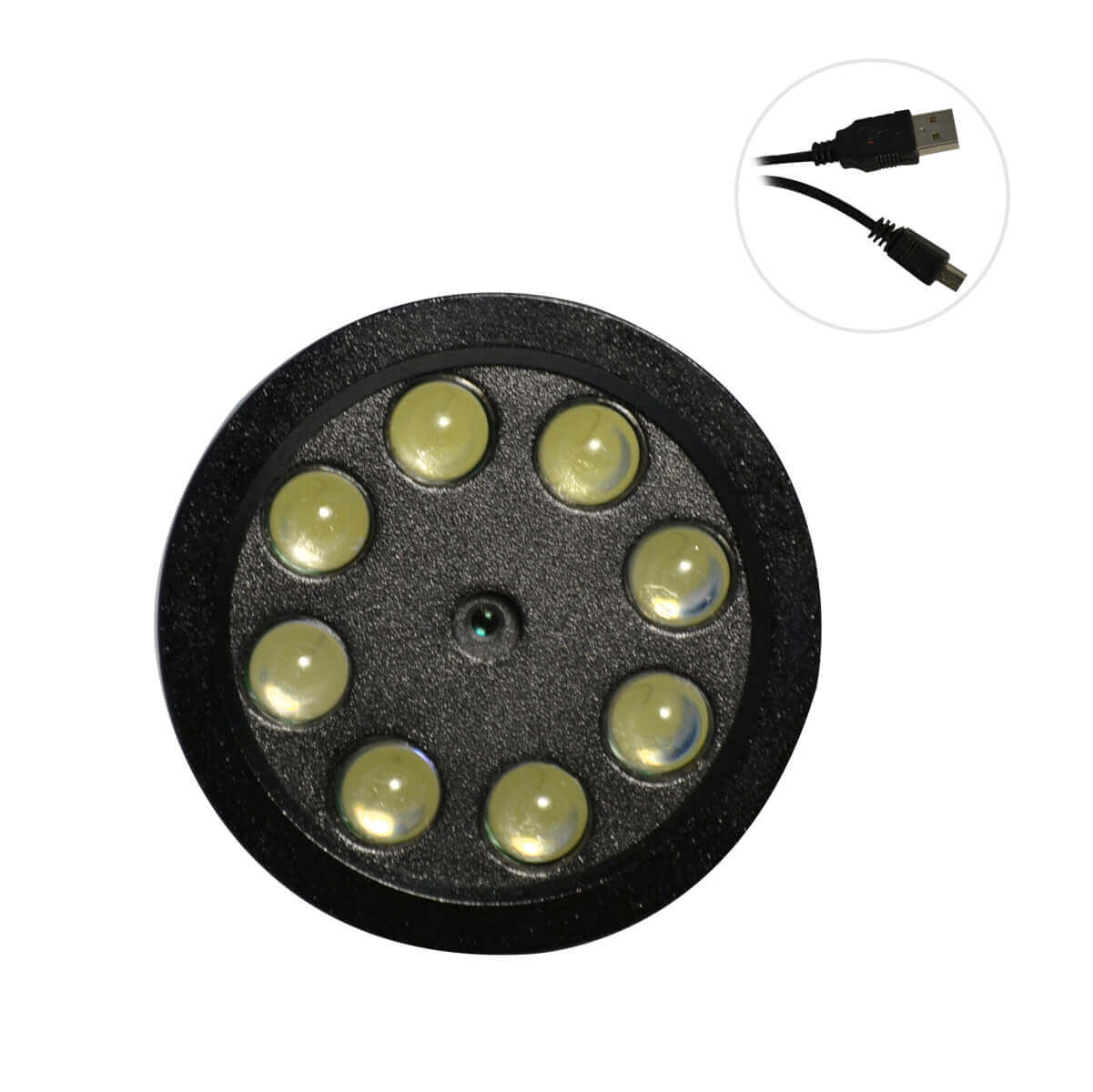 Linterna con camara oculta, 1/4 CMOS, leds 2.8mm contiene microfono.