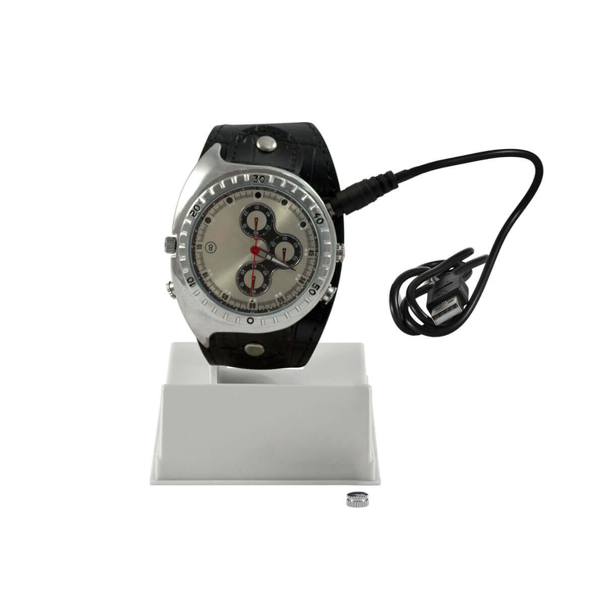 Reloj de pulsera con camara oculta, 1080p, microfono, capacidad 4gb