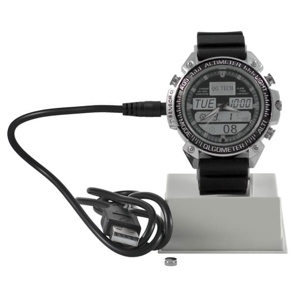 Reloj de pulsera con camara oculta, 1080P, microfono, capacidad 4Gb