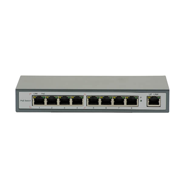 Switch PoE 4 canales, 1.6Gbps de Ancho de Banda, Norma IEEE 802.3af entre otras