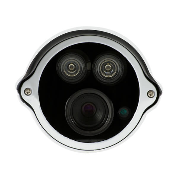 Camara IP tipo bazuca, 1/2.5 CMOS con sensor dual-core 32bit DSP(TI Davinci DM368)PoE, lente 8m