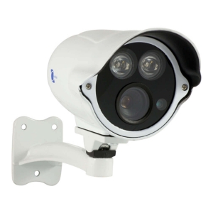 Camara IP tipo bazuca, 1/2.5 CMOS con sensor dual-core 32bit DSP(TI Davinci DM368)PoE, lente 8m