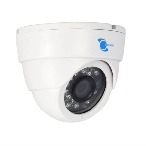 Camara tipo domo, Sensor CMOS HDIS 1/3, 700TVL, 24pzs LEDs, 20m IR