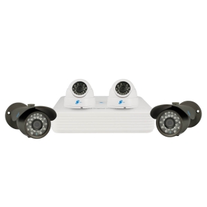 Combo de 4 camaras 1/3 SONY 960H Exview 700TVL con DVR 4 canales