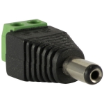 conector plug de alimentacion de 2.1mm, macho para 12v dc