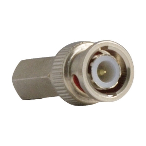 Conector de RG6 a BNC enroscable, en acero inoxidable