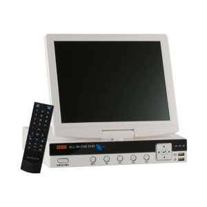 Video grabador digital DVR 4 video/2 audio D1, monitoreo por celular, con pantalla LCD 10.5